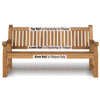 heavy duty memorial benches with engraving options