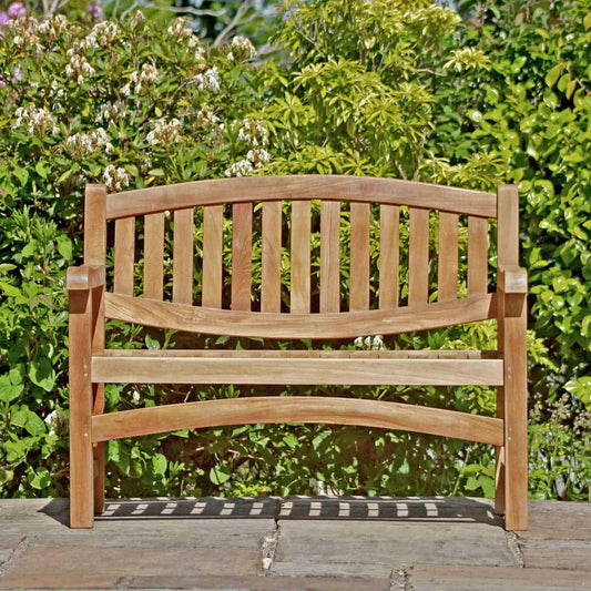 memorial bench gardens setting