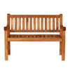Wooden memorial bench with engraved text on 2 rails on a white background