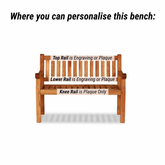 memorial benches uk with wood engraving options