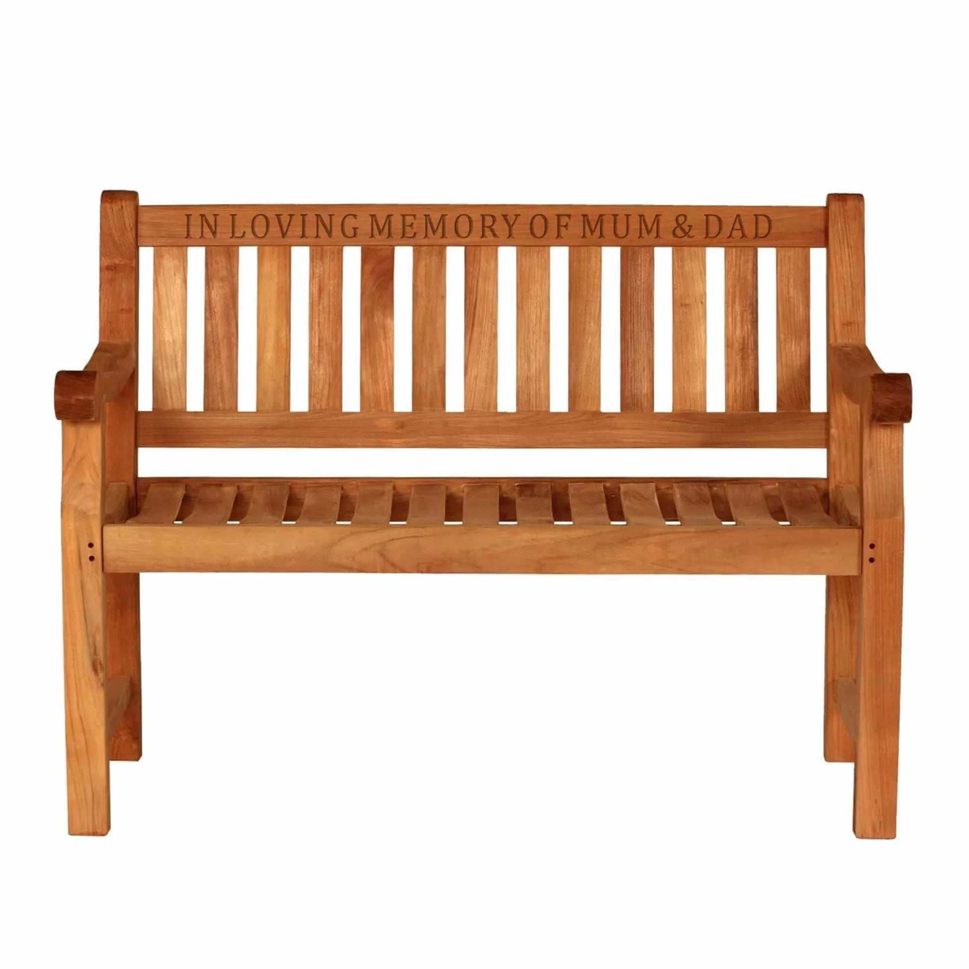 memorial benches uk with wood engraving