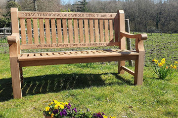 Teak vs Oak Memorial Bench UK- Choosing the Right Wood for Lasting Durability