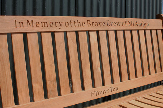 A Lasting Tribute, Honoured by Service ~ The #TonysTen Memorial Bench