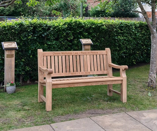 The Light That Never Fades - Crafting a Memorial Garden Bench to Honour a Son