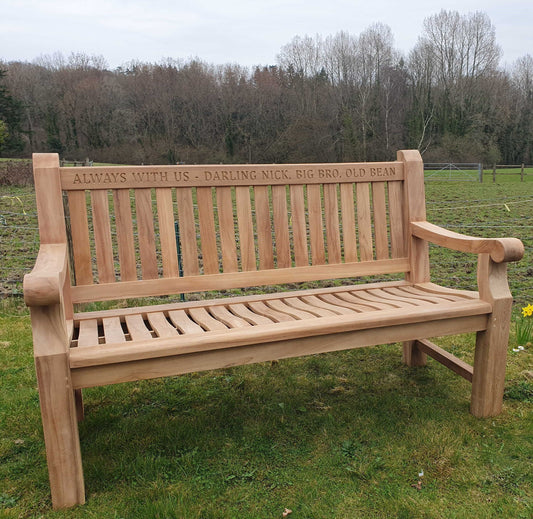 A Shared Childhood - Memorial Garden Bench Ideas to Honour a Brother or Sister