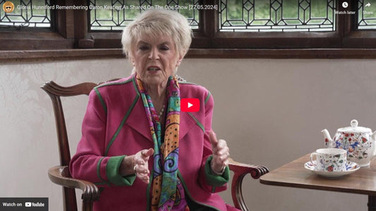 Gloria Hunniford sitting on a chair introducing a piece on memorial benches uk