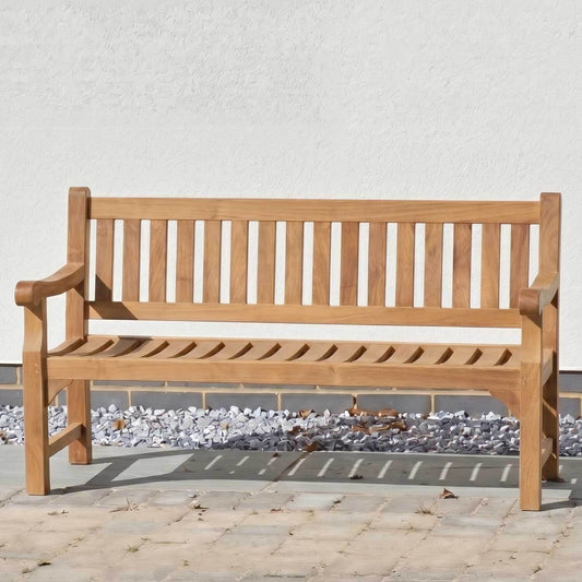 FSC® Grade Teak | 3 Seat Scroll Bench | 150cm | tectona grandis