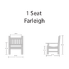 Memorial Chair | Farleigh | Flat Arm Teak Craftsmanship