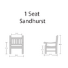 Memorial Chair | Sandhurst | Scroll Arm Teak Craftsmanship