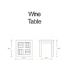 Teak Garden Wine Table