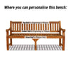 cemetery benches with wood engraving options