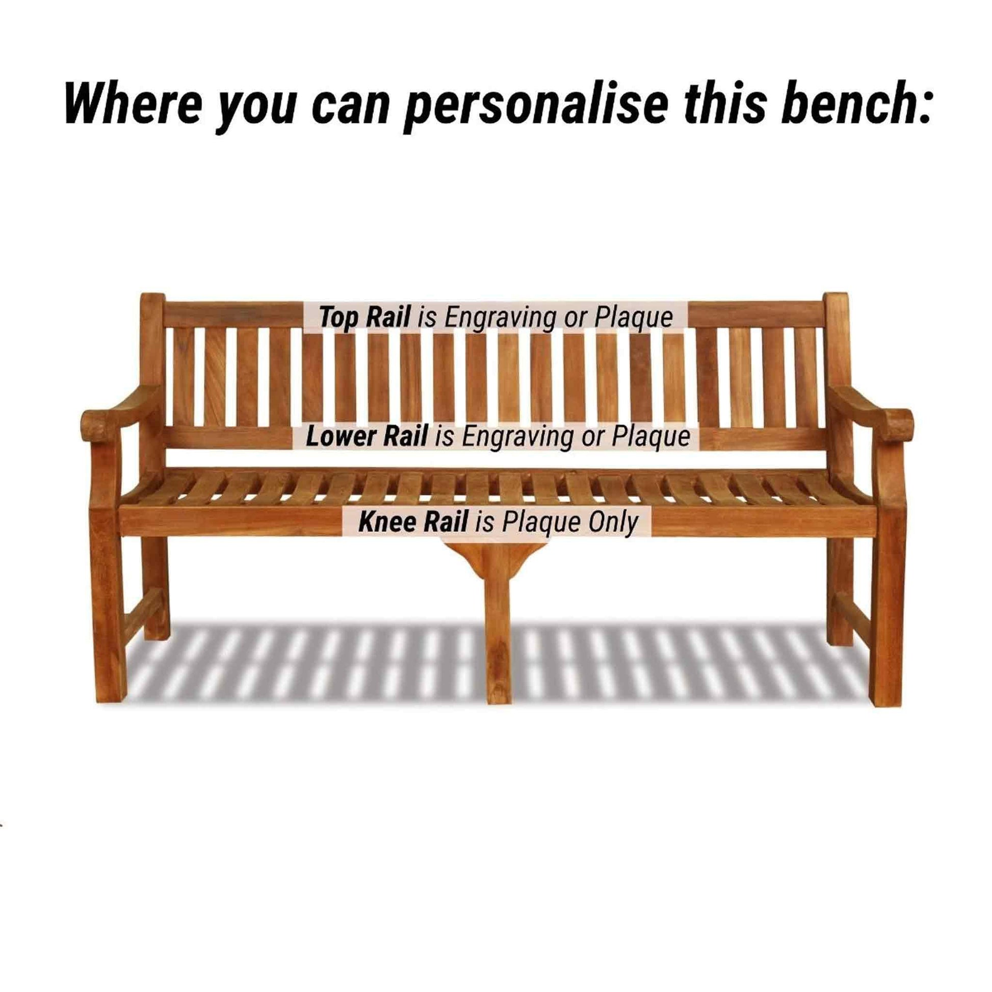 cemetery benches with wood engraving options