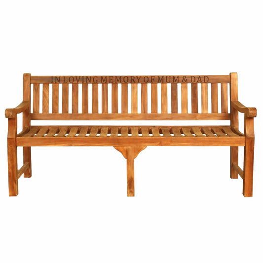 cemetery benches with wood engraving