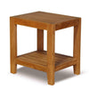 garden coffee table for outside in a studio setting