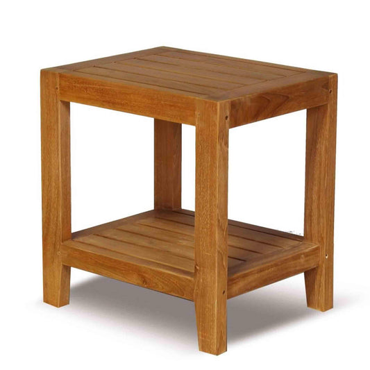 garden coffee table for outside in a studio setting