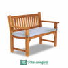 natural cushion on a garden bench