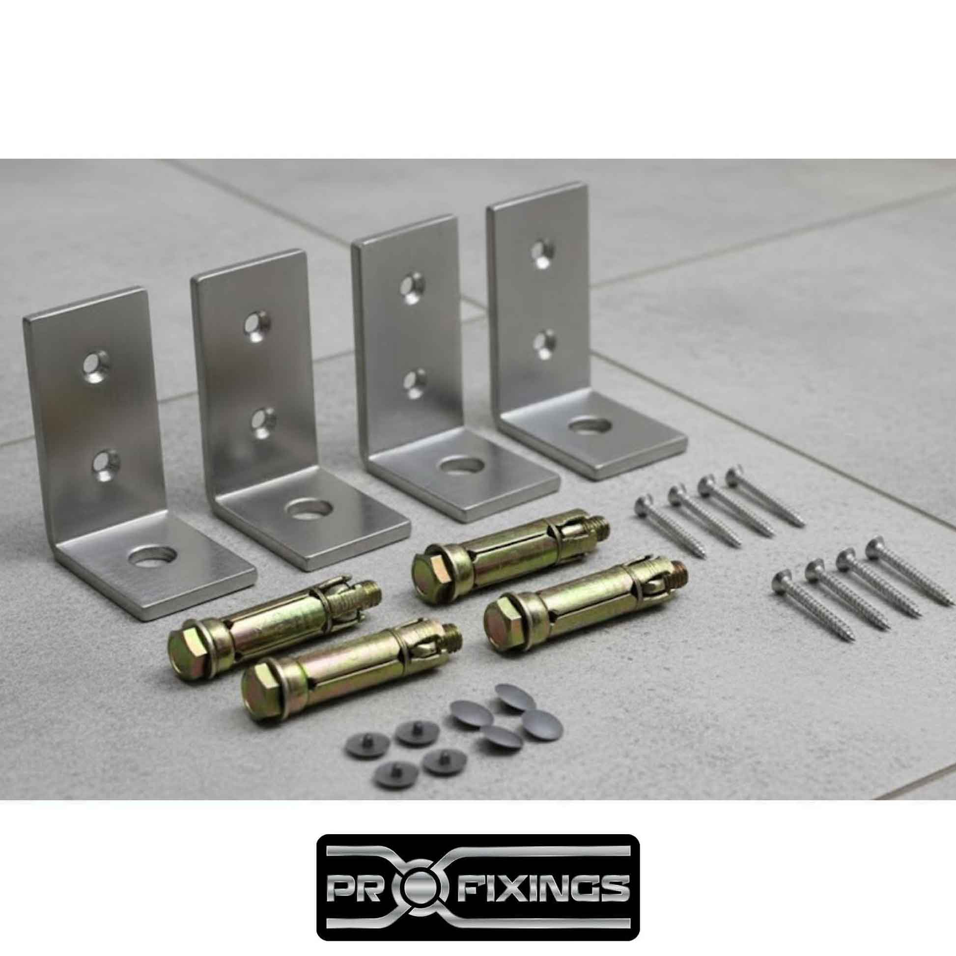 bench brackets kit shown as a full set