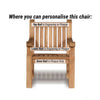 memorial armchair with engraving options