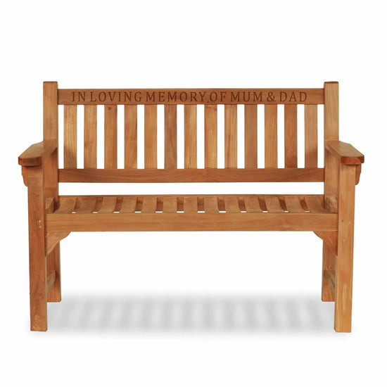 memorial bench garden engraving