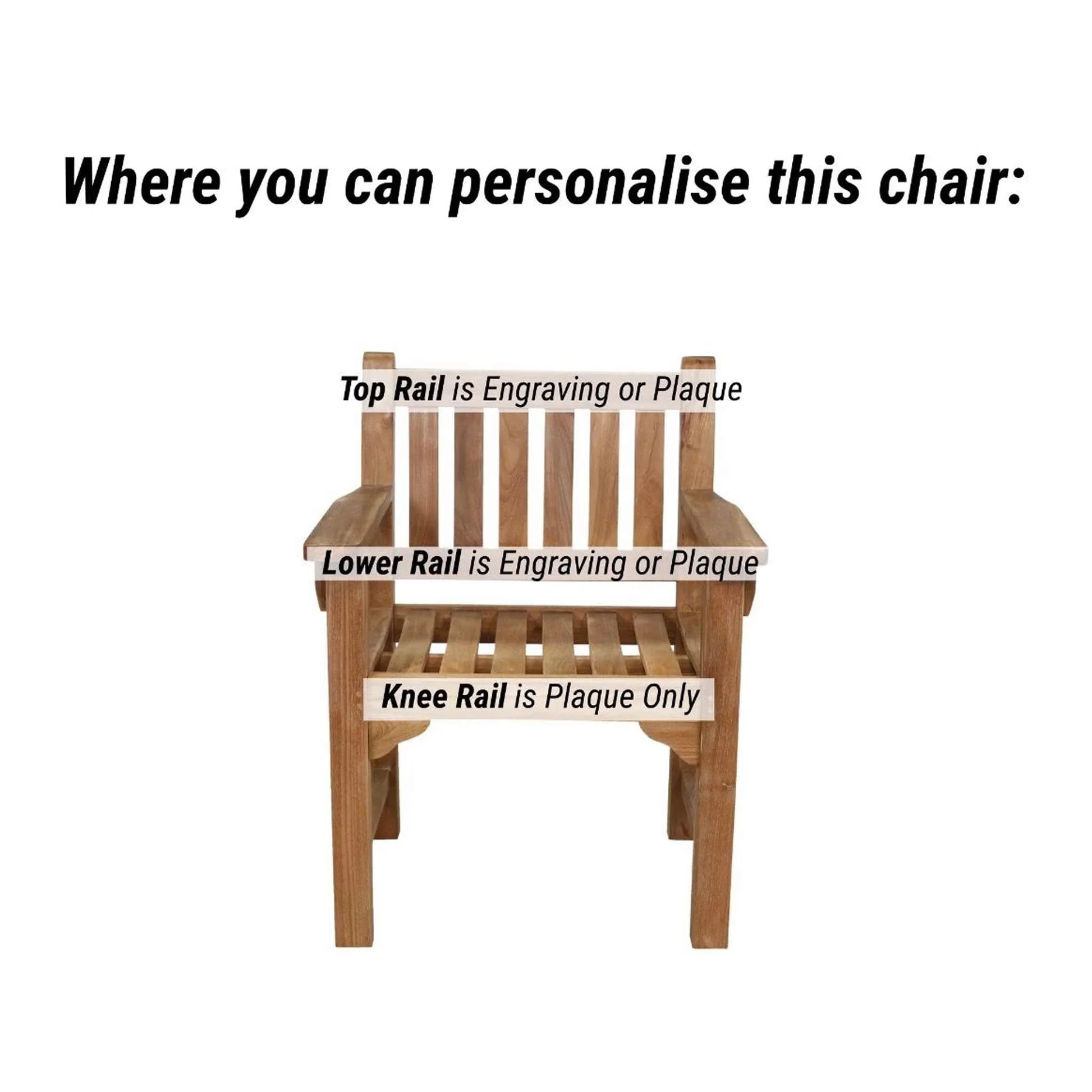 memorial seat with engraved options