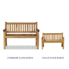 mini memorial bench showing size
