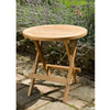 outdoor coffee side table in a garden setting