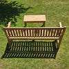 outdoor coffee table with a garden bench uk
