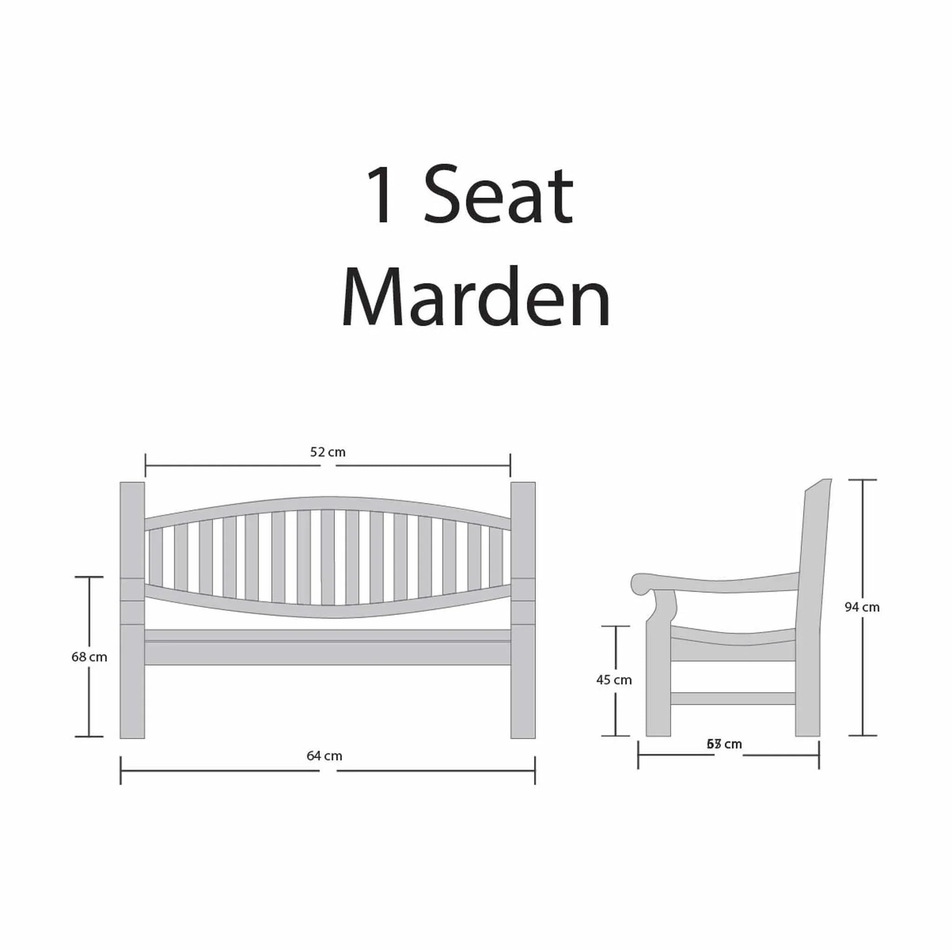 remembrance chair with dimensions