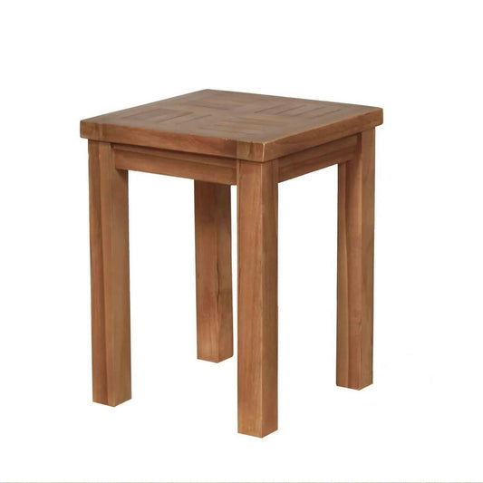 small side table for a garden in studio setting