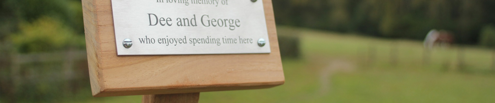 Wooden Memorial Grave Marker