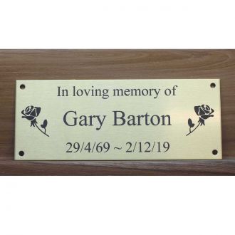 Personalised Small Brass Plaque