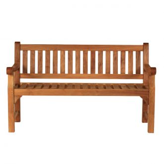 memorial bench 5ft traditional heavy wooden teak personalised 