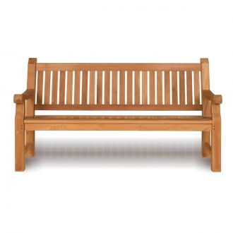 memorial bench 6ft heavy sturdy strong teak wooden personalised