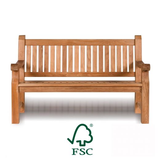 FSC Teak Wooden Memorial Bench