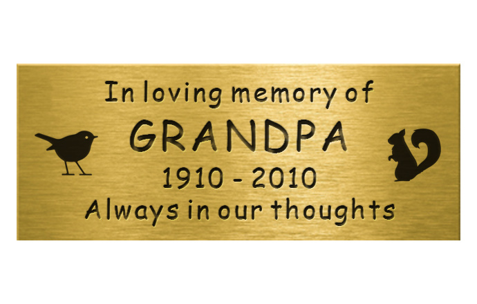 engraved brass plaque comic with pictures